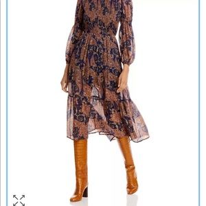 NWT Aqua/Bloomindales Boho Maxi Dress